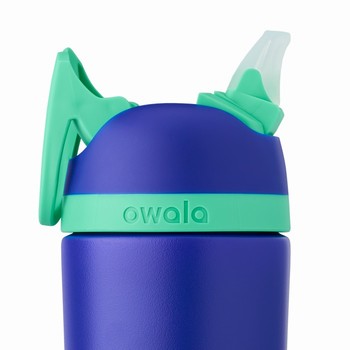 Owala 14oz Stainless Steel Flip™ Water Bottles Kids Blue | QXMWAS083